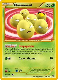 Carte Pokémon Noeunoeuf 102
