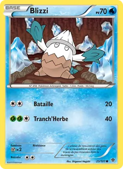 Carte Pokémon Blizzi 25