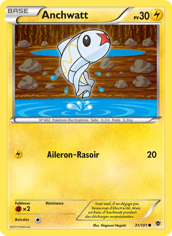 Carte Pokémon Anchwatt 31/101 de l'extension Explosion Plasma
