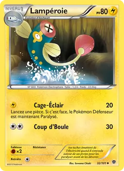 Carte Pokémon Lampéroie 32