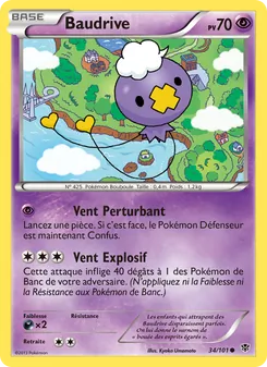 Carte Pokémon Baudrive 34