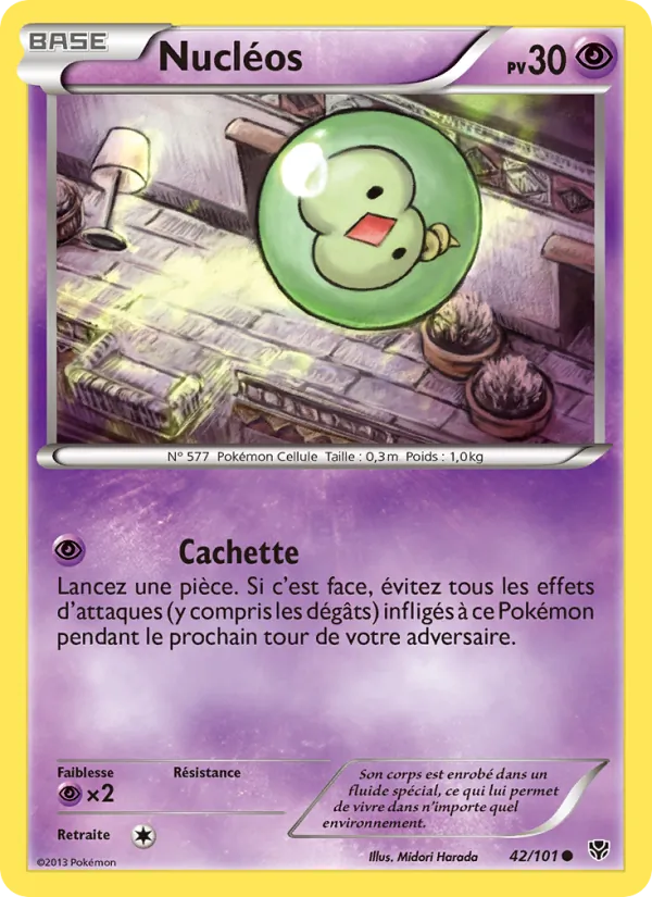 Carte Pokémon Nucléos 42/101 de l'extension Explosion Plasma