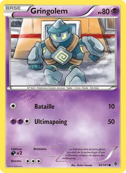 Carte Pokémon Gringolem 45