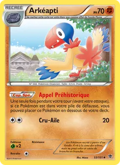 Carte Pokémon Arkéapti 53