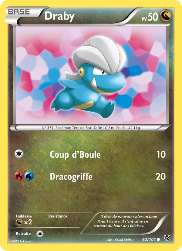 Carte Pokémon Draby 62/101 de l'extension Explosion Plasma