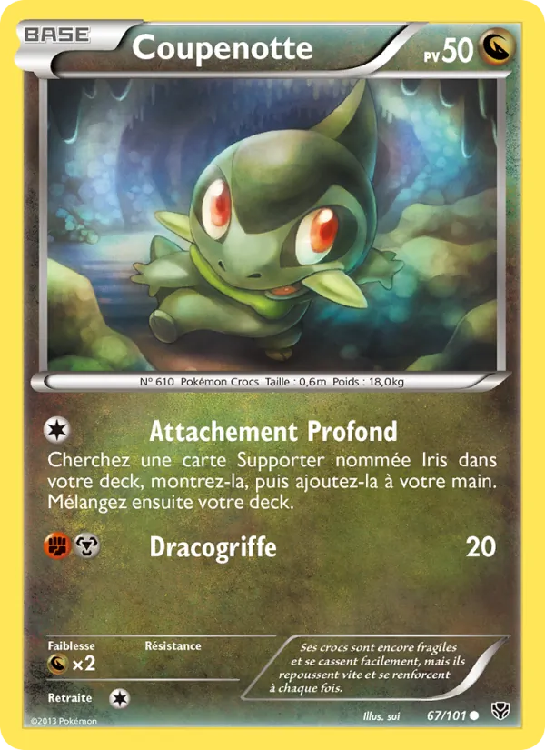 Carte Pokémon Coupenotte 67/101 de l'extension Explosion Plasma