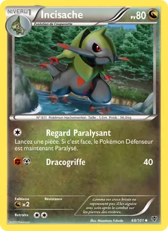 Carte Pokémon Incisache 68