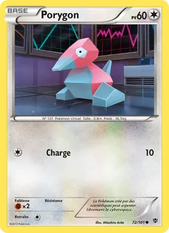 Carte Pokémon Porygon 72