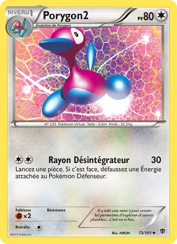 Carte Pokémon Porygon2 73/101 de l'extension Explosion Plasma