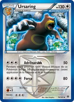 Carte Pokémon Ursaring 76