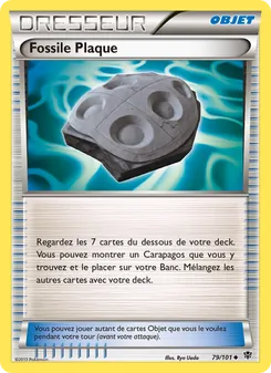 Carte Pokémon Fossile Plaque 79