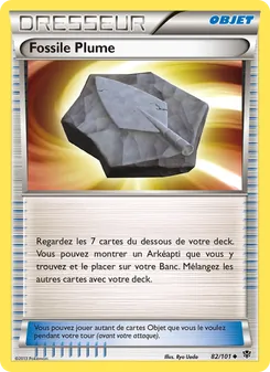 Carte Pokémon Fossile Plume 82