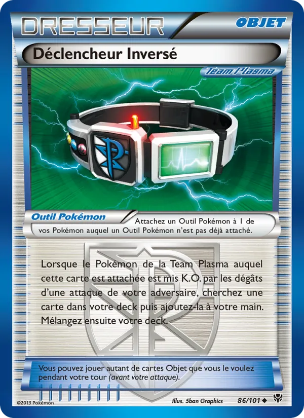 Carte Pokémon Déclencheur Inversé 86/101 de l'extension Explosion Plasma