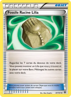 Carte Pokémon Fossile Racine Lilia 87