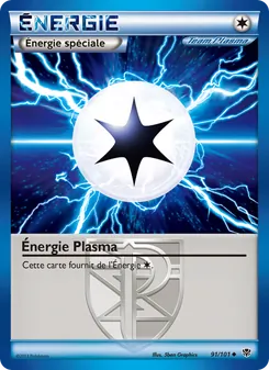 Carte Pokémon Énergie Plasma 91