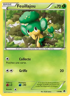 Carte Pokémon Feuillajou 1 — Pouvoirs Émergents