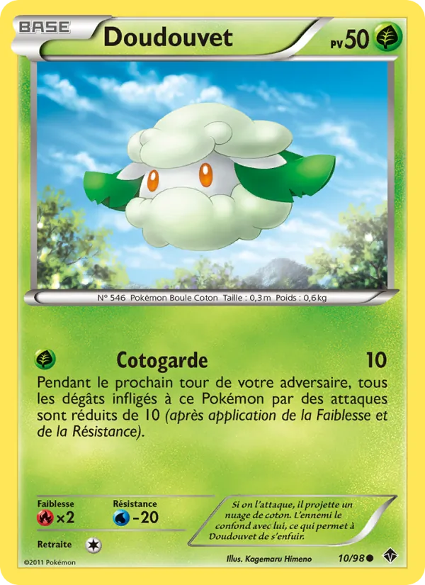 Carte Pokémon Doudouvet 10/98 de l'extension Pouvoirs Émergents
