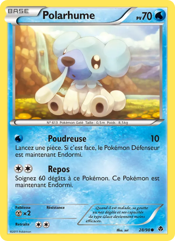 Carte Pokémon Polarhume 28/98 de l'extension Pouvoirs Émergents