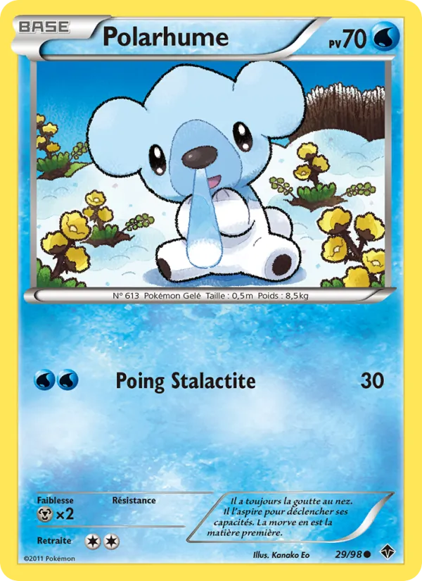 Carte Pokémon Polarhume 29/98 de l'extension Pouvoirs Émergents