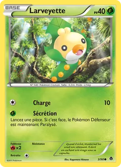 Carte Pokémon Larveyette 3 — Pouvoirs Émergents