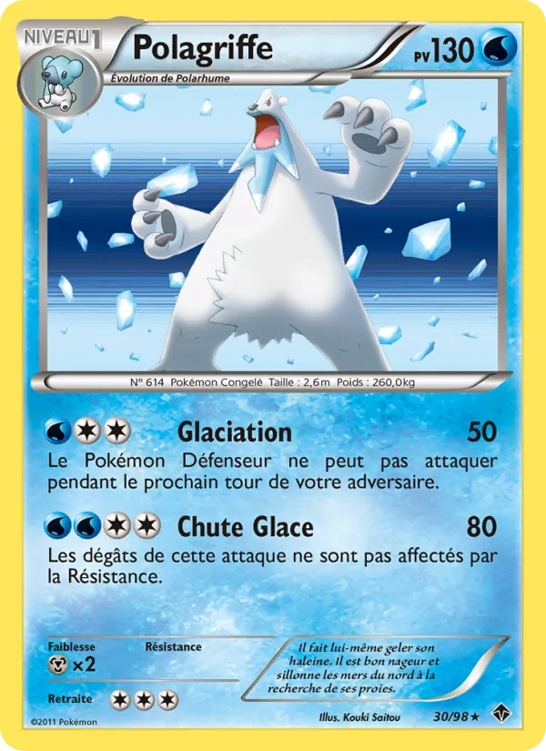Carte Pokémon Polagriffe 30/98 de l'extension Pouvoirs Émergents
