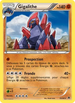 Carte Pokémon Gigalithe 53 — Pouvoirs Émergents