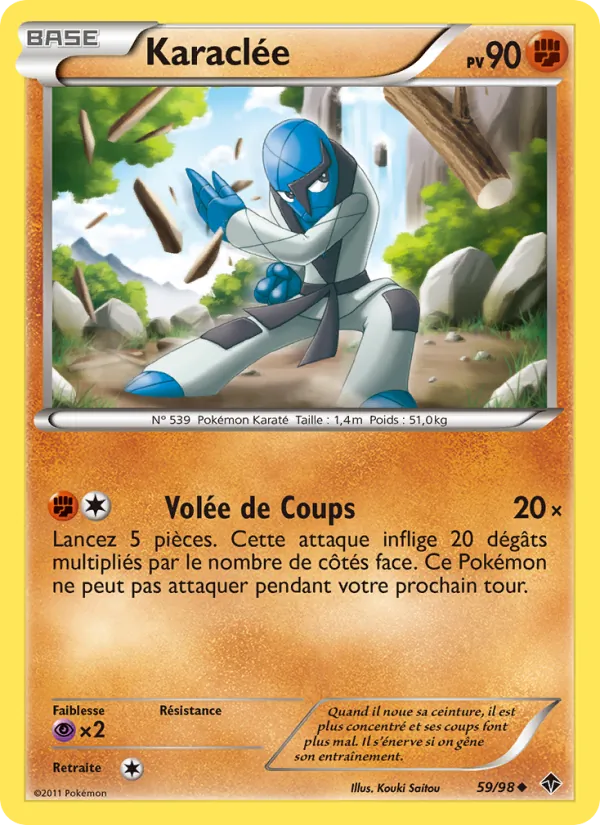 Carte Pokémon Karaclée 59/98 de l'extension Pouvoirs Émergents