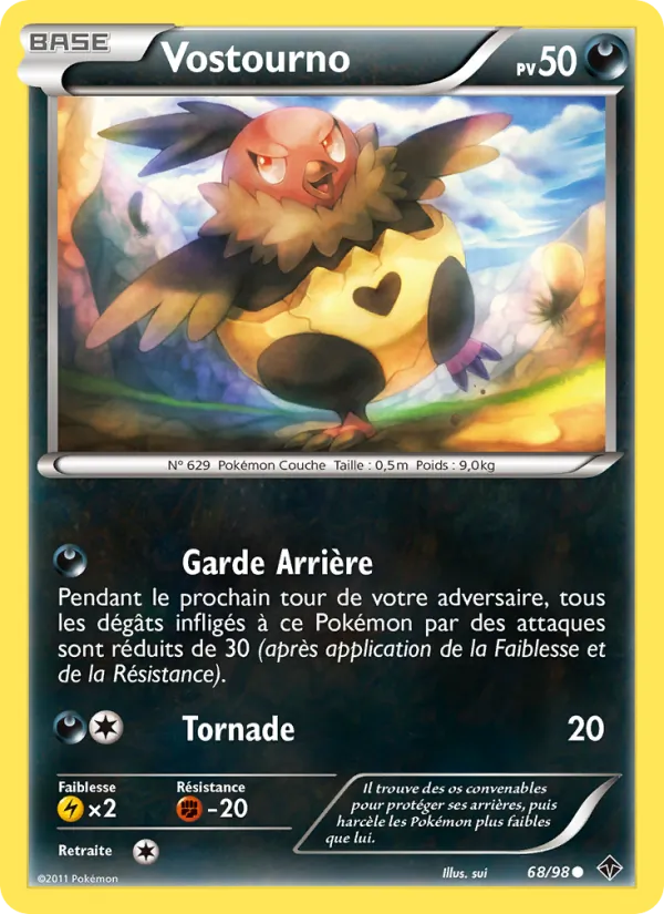 Carte Pokémon Vostourno 68/98 de l'extension Pouvoirs Émergents