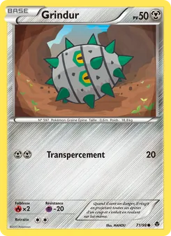 Carte Pokémon Grindur 71 — Pouvoirs Émergents