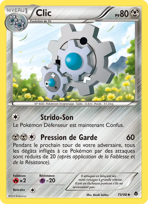 Carte Pokémon Clic 75/98 de l'extension Pouvoirs Émergents