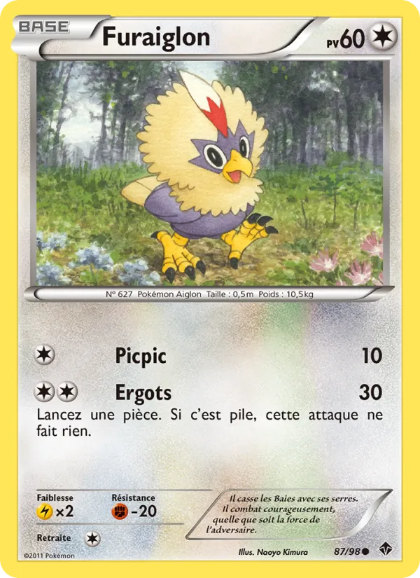 Carte Pokémon Furaiglon 87/98 de l'extension Pouvoirs Émergents