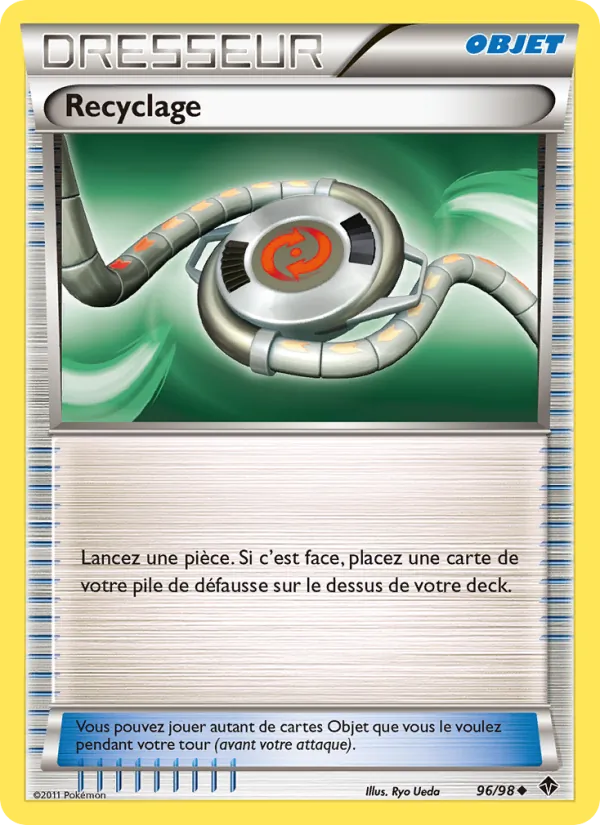 Carte Pokémon Recyclage 96/98 de l'extension Pouvoirs Émergents