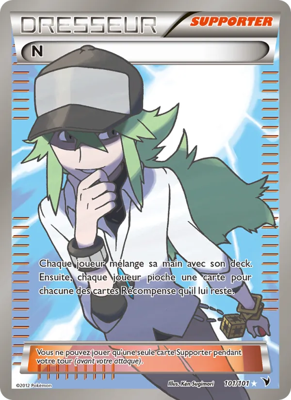 Carte Pokémon N 101/101 de l'extension Nobles Victoires