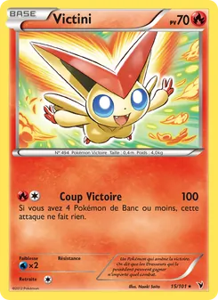 Carte Pokémon Victini 15 — Nobles Victoires