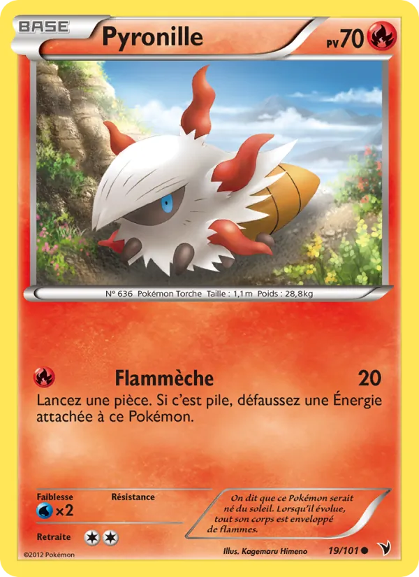Carte Pokémon Pyronille 19/101 de l'extension Nobles Victoires