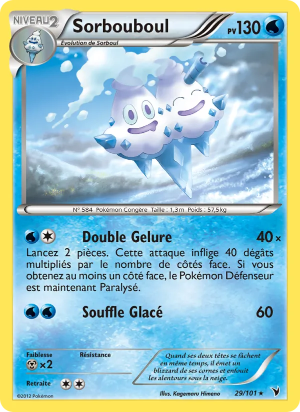 Carte Pokémon Sorbouboul 29/101 de l'extension Nobles Victoires