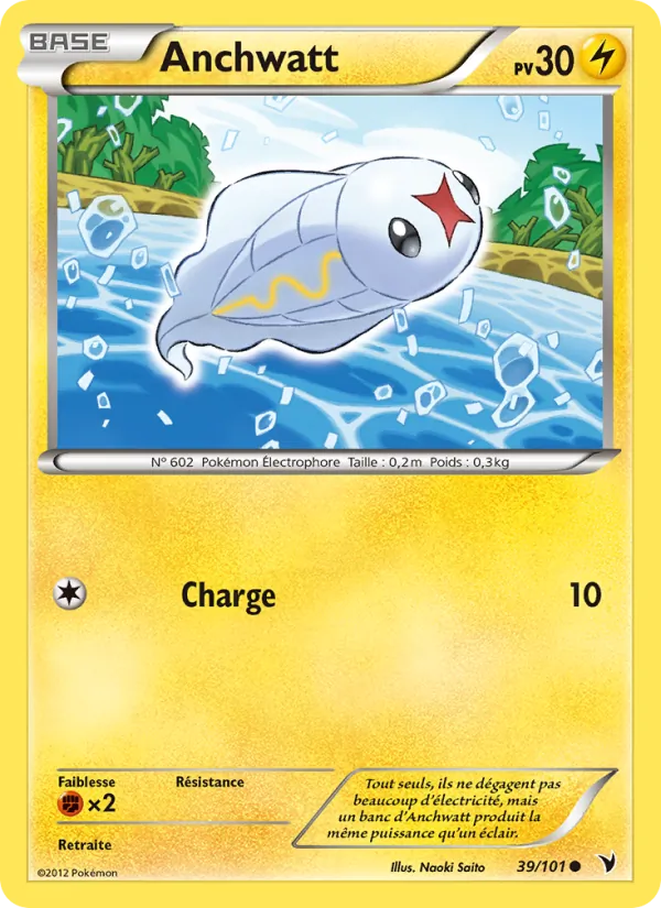 Carte Pokémon Anchwatt 39/101 de l'extension Nobles Victoires