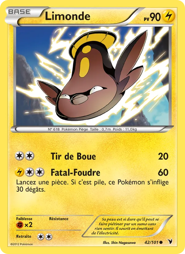 Carte Pokémon Limonde 42/101 de l'extension Nobles Victoires