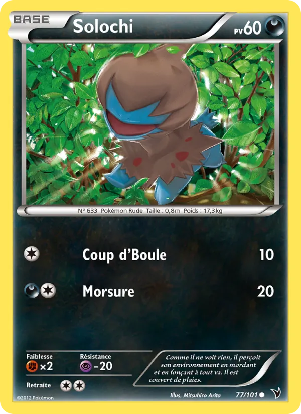 Carte Pokémon Solochi 77/101 de l'extension Nobles Victoires