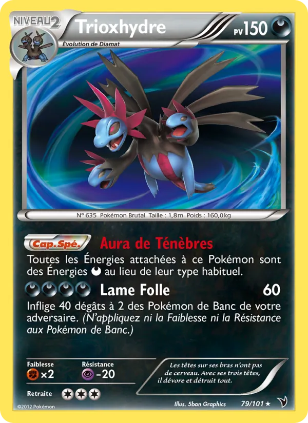 Carte Pokémon Trioxhydre 79/101 de l'extension Nobles Victoires