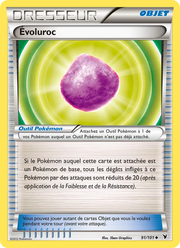 Carte Pokémon Évoluroc 91/101 de l'extension Nobles Victoires