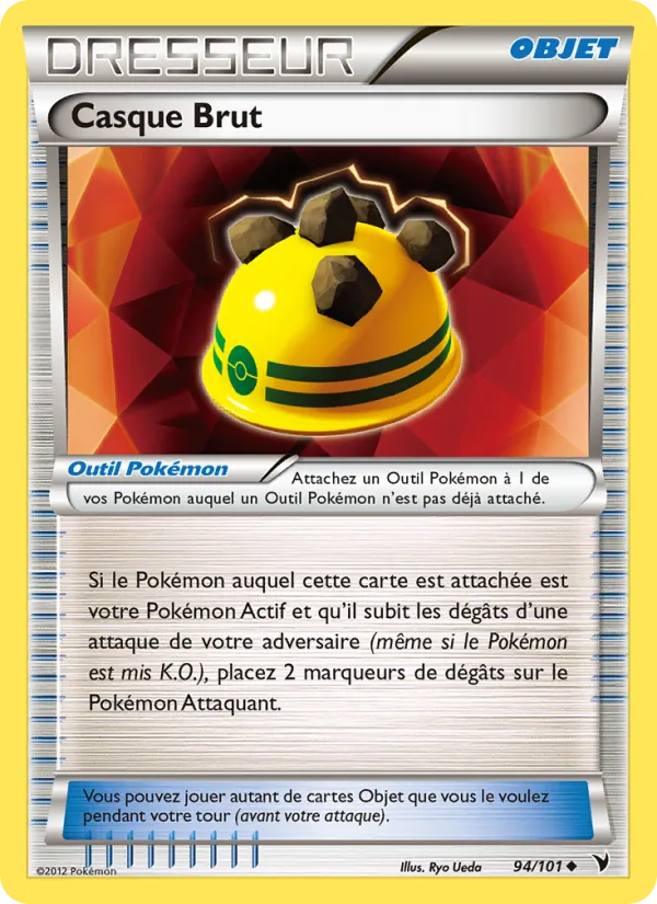 Carte Pokémon Casque Brut 94/101 de l'extension Nobles Victoires