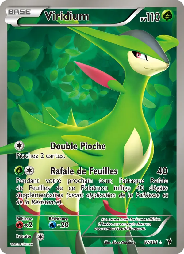 Carte Pokémon Viridium 97/101 de l'extension Nobles Victoires
