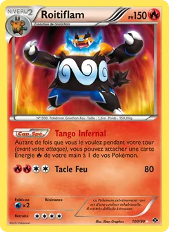 Carte Pokémon Roitiflam 100 — Destinées Futures
