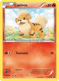Carte Pokémon Caninos 11 — Destinées Futures