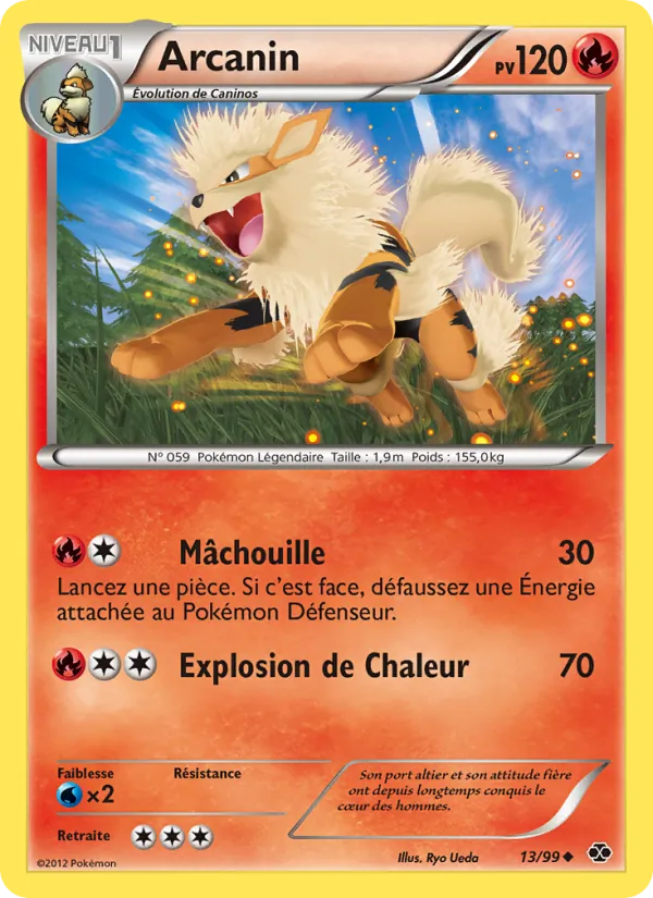 Carte Pokémon Arcanin 13/99 de l'extension Destinées Futures
