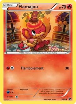 Carte Pokémon Flamajou 15 — Destinées Futures