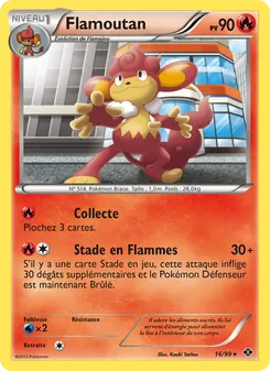 Carte Pokémon Flamoutan 16 — Destinées Futures