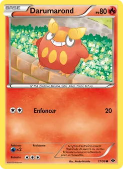 Carte Pokémon Darumarond 17 — Destinées Futures