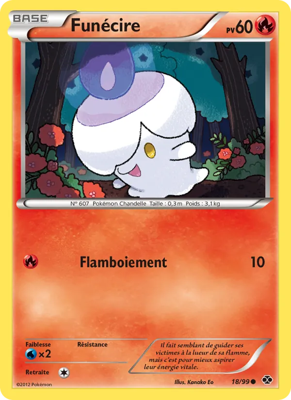 Carte Pokémon Funécire 18/99 de l'extension Destinées Futures